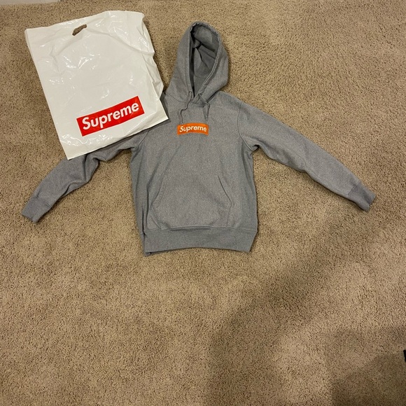 Supreme Heather gray hoodie